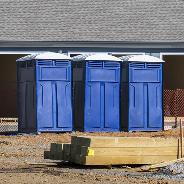 how can i report damages or issues with the portable restrooms during my rental period in Mountainhome